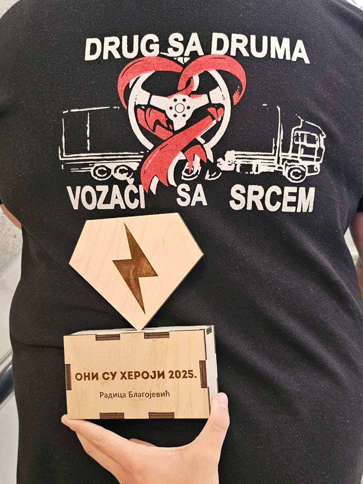 Read more about the article danas su Drugovi sa Druma dovezli Deda Mraza i podelili paketiće deci u Beogradu
