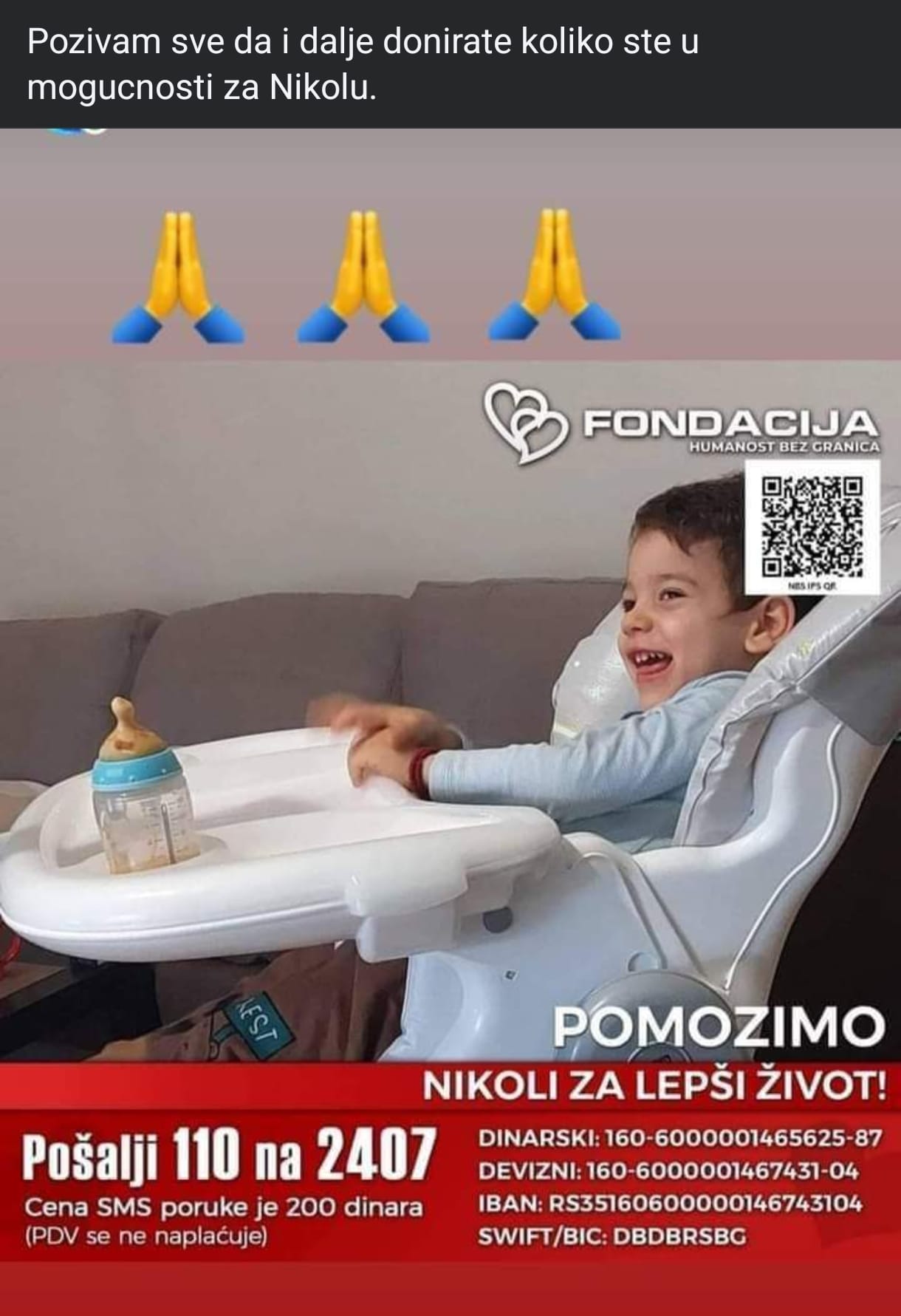 Read more about the article Pomozimo slanjem SMS-a ili uplatom na TR